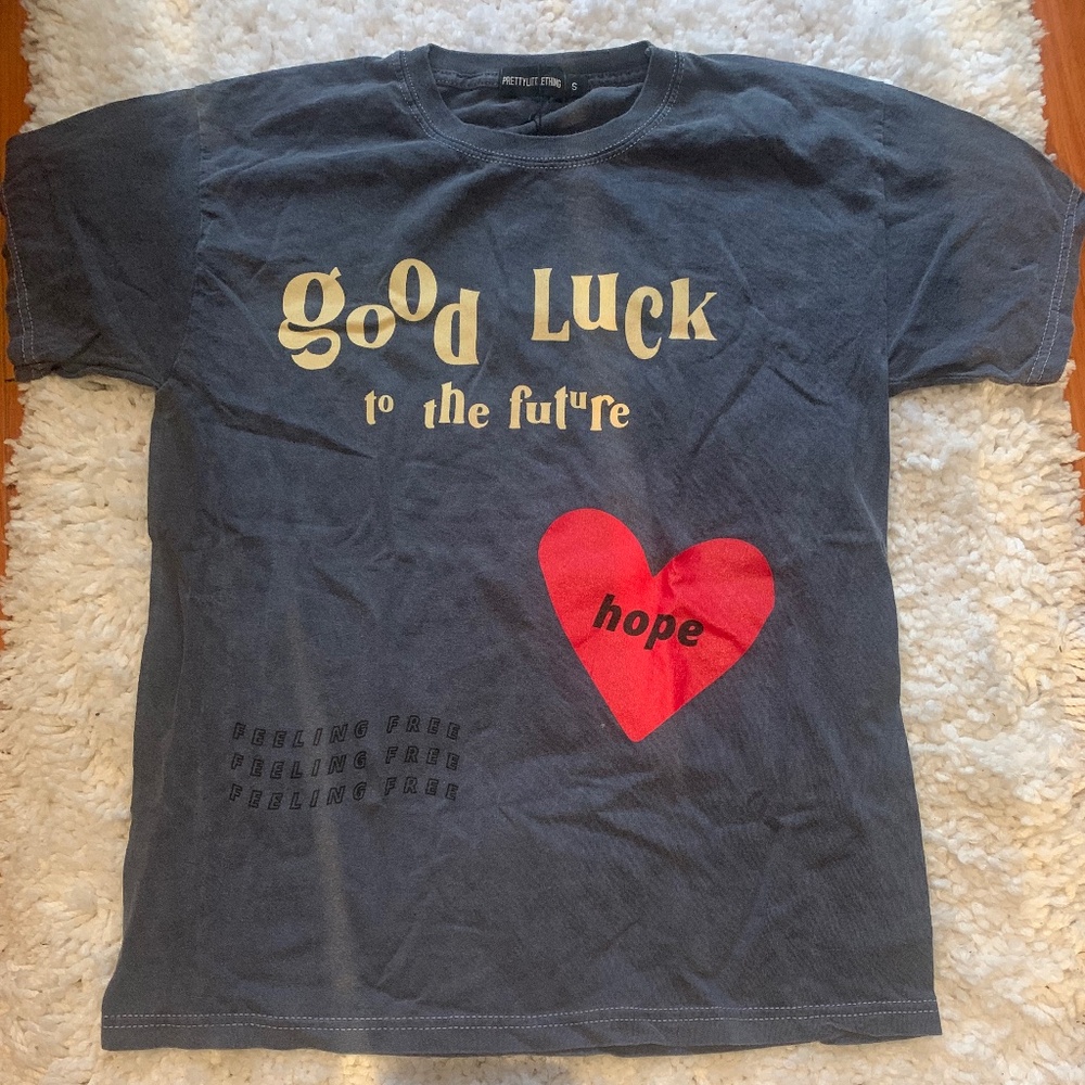 Pretty Little Thing Graphic “Good Luck” Shirt